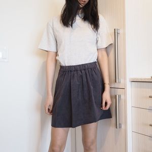 Wilfred Free Faux Suede Mini Skirt